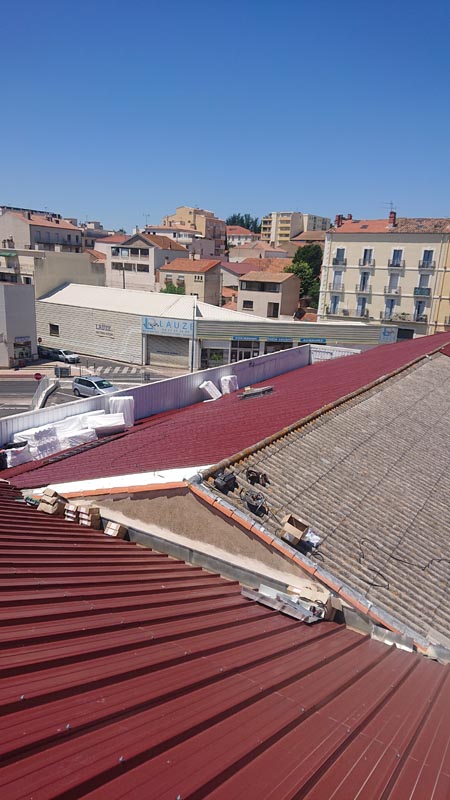 <p>Pose et rénovation de couverture, Sérignan</p>