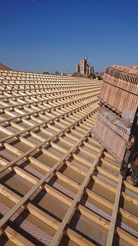 Travaux de charpente, Sète